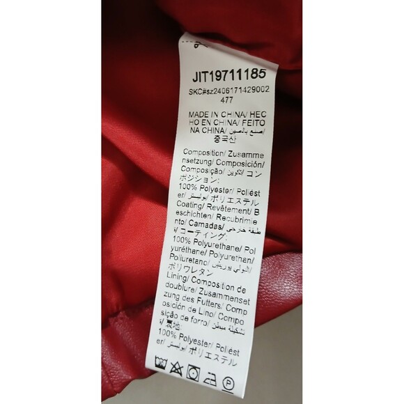 SHEIN Curve Women’s 2XL Faux Leather Vest NWT Red Sleeveless Two Tie Model CUTE - Picture 6 of 6